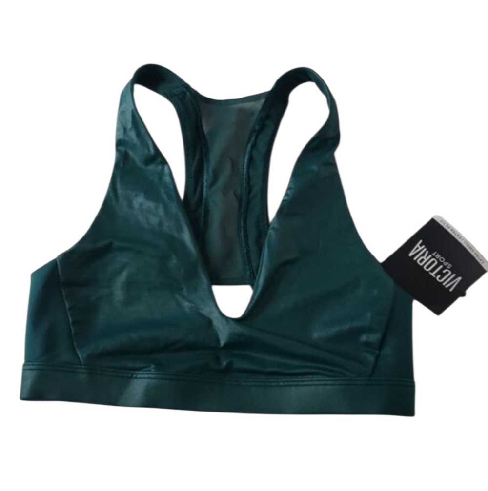 NWT Victoria's Secret VS Sport Deep Green Sports Bra Size XS
